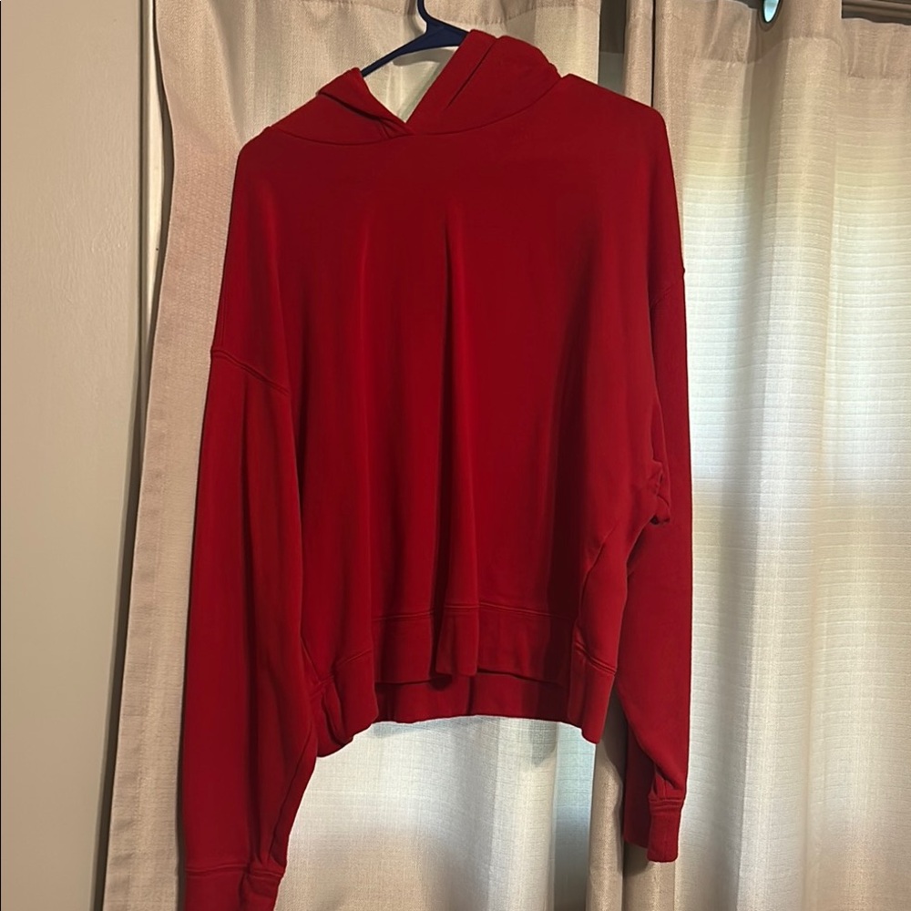 Women's Red Hoodie Sweater